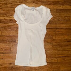 Topshop White Short Sleeve Tee